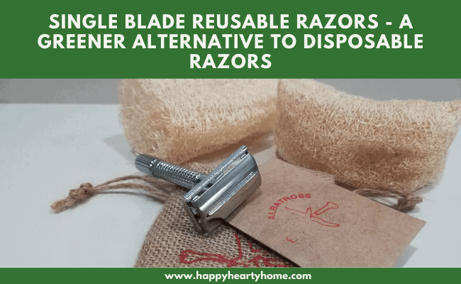 A stainless steel single blade reusable razor from the brand Albatross.