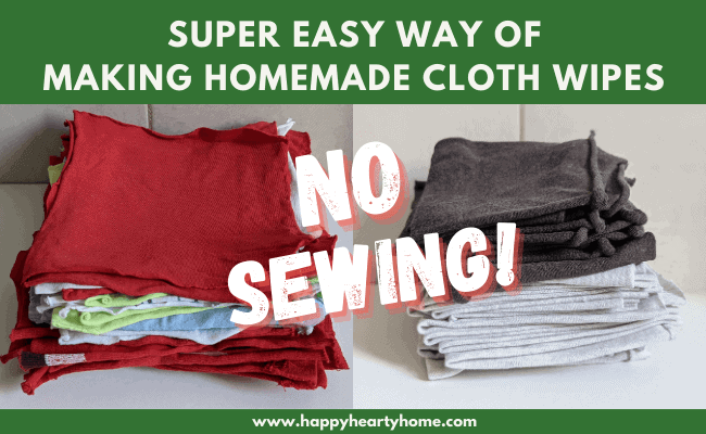 Super Easy Way Of Making Homemade Cloth Wipes - NO SEWING