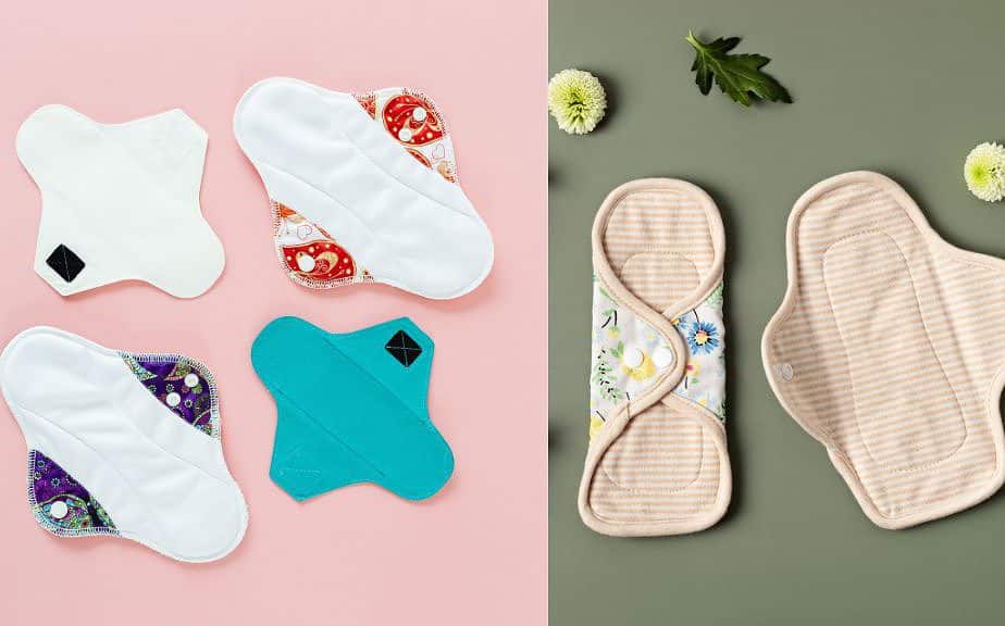 photo of some washable menstrual pads